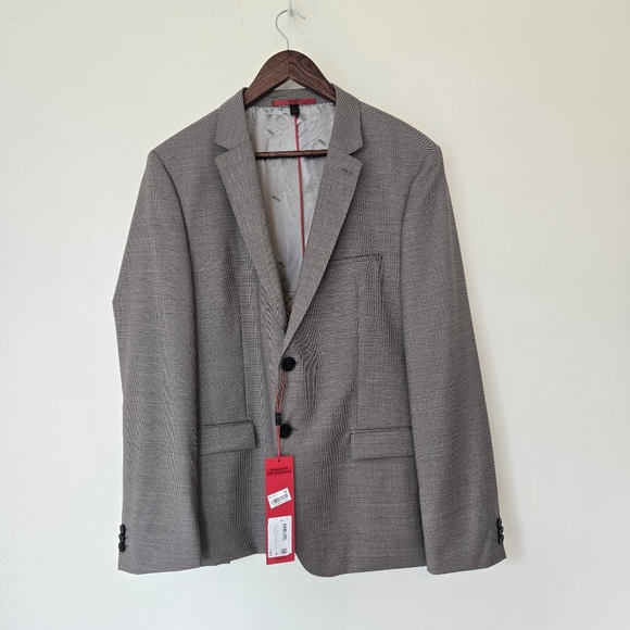 NWT Hugo Boss Extra Slim Fit Medium Beige Suit Jacket 42S
